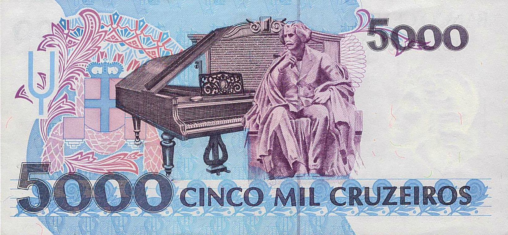 Brazil 5000 1992 UNC P-232/c